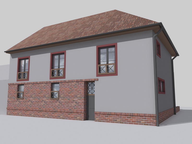 Rodinný dům Brno - návrh řešení uliční fasády