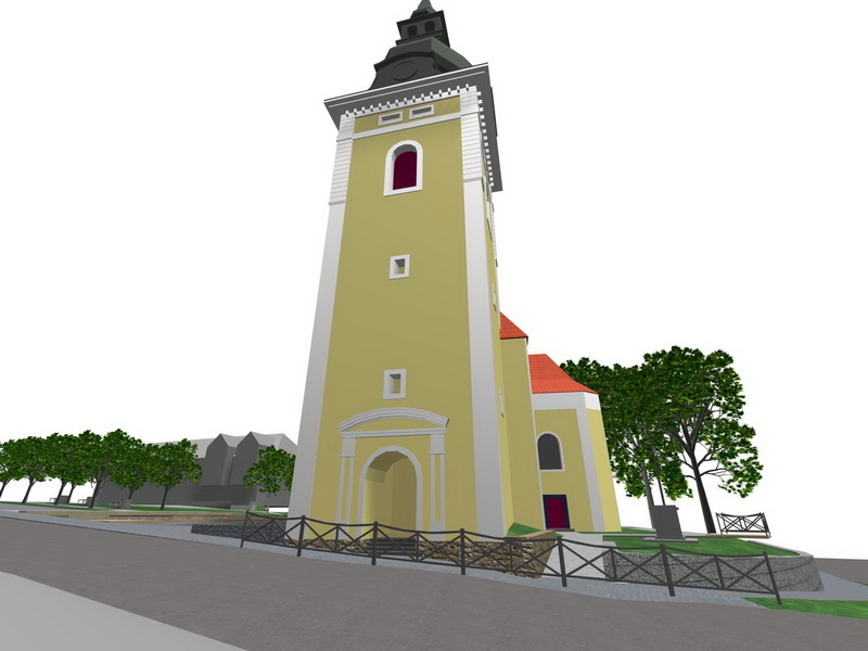 Revitalizace okolí kostela Kunštát - návrh