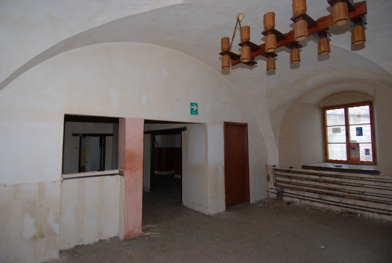 Původní stav interieru Zámecké restaurace Jevišovice